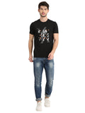 Men's Digital Printed Round Neck half T-Shirt