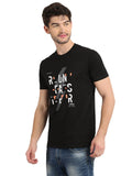 Men's Digital Printed Round Neck half T-Shirt