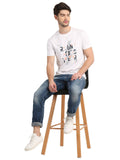 Men's Digital Printed Round Neck half T-Shirt