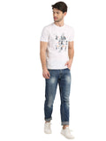 Men's Digital Printed Round Neck half T-Shirt Seventy7