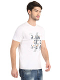 Men's Digital Printed Round Neck half T-Shirt