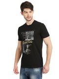 Men's Graphic Printed Round Neck T-Shirt