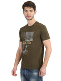 Men's Graphic Printed Round Neck T-Shirt