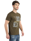 Men's Graphic Printed Round Neck T-Shirt