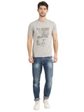 Men's Graphic Printed Round Neck T-Shirt