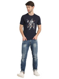 Men's Digital Printed Round Neck half T-Shirt