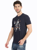 Men's Digital Printed Round Neck half T-Shirt