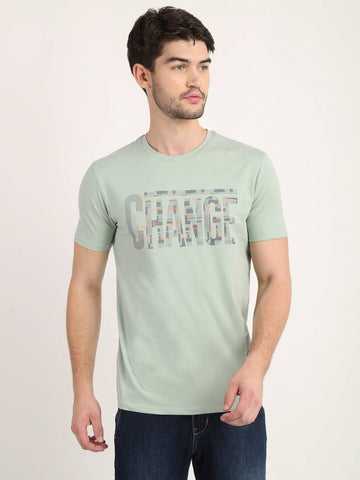 Men's Digital Printed Round Neck T-Shirt