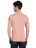 Men's Pink Digital Printed Polo T-Shirt