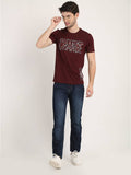 Men's Digital Printed Round Neck T-Shirt Colvynharris Jeans