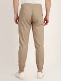 Beige Dobby Joggers Colvynharris Jeans