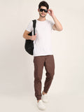Brown Dobby Joggers Colvynharris Jeans