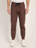 Brown Dobby Joggers