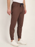 Brown Dobby Joggers