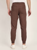 Brown Dobby Joggers
