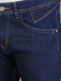 Colvyn Harris Regular Fit Solid Cotton Flat Raw Wash Jeans for Men