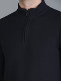 Colvyn Harris Half Zip Heavy Mattie Cotton Navy Blue Sweatshirt for Men