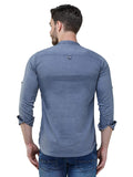 COLVYNHARRIS JEANS Men Casualwear Full Sleeve Slim Fit Grey Shirt