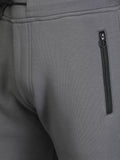 Colvyn Harris Regular Fit Solid Dark Grey Track Pant for Men