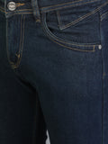 Colvyn Harris Regular Fit Mid Rise Cotton Flat Knit Raw Tint Jeans for Men