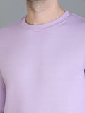Colvyn Harris Cotton Fleece Crew Neck Orchid Mist Sweatshirt for Men