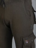 Colvyn Harris Regular Fit Multi-Pockets Brown Cargo Pant for Men