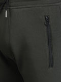 Colvyn Harris Regular Fit Solid Olive Track Pant for Men