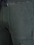 Colvyn Harris Regular Fit Multi-Pockets Green Cargo Pant for Men