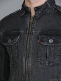 Colvyn Harris Full Sleeve Regular Winter Zipper Blast Wash Jacket for Men