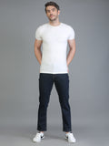 Colvyn Harris Regular Fit Mid Rise Cotton Flat Knit Raw Tint Jeans for Men