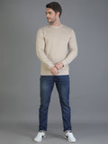 Colvyn Harris Cotton Fleece Crew Neck Forested Almond Sweatshirt for Men