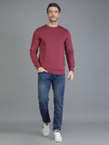 Colvyn Harris Cotton Fleece Crew Neck Anemone Shade Sweatshirt for Men