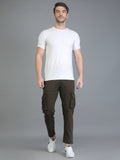 Colvyn Harris Regular Fit Multi-Pockets Brown Cargo Pant for Men