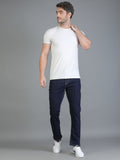 Colvyn Harris Regular Fit Mid Rise Cotton Flat Knit Raw Wash Jeans for Men