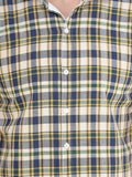 COLVYNHARRIS JEANS Men Yellow Reversible Chekered Casual Shirt