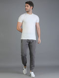 Colvyn Harris Regular Fit Solid Dark Grey Track Pant for Men