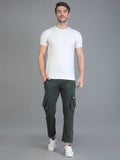 Colvyn Harris Regular Fit Multi-Pockets Green Cargo Pant for Men