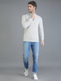 Colvyn Harris Half Zip Heavy Mattie Cotton Cement Sweatshirt for Men