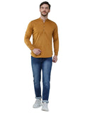 COLVYNHARRIS JEANS Men Casualwear Full Sleeve Slim Fit Mustard Shirt