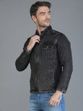 Colvyn Harris Full Sleeve Regular Winter Zipper Blast Wash Jacket for Men