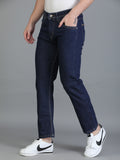 Colvyn Harris Regular Fit Solid Cotton Flat Raw Wash Jeans for Men