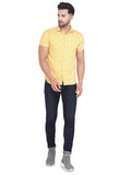COLVYNHARRIS JEANS Men Yellow Reversible Floral Printed Casual Shirt