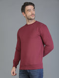 Colvyn Harris Cotton Fleece Crew Neck Anemone Shade Sweatshirt for Men