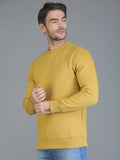 Colvyn Harris Cotton Fleece Crew Neck English Mustard Sweatshirt for Men