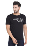 Men's Black Slim Fit T-Shirts