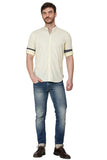 Mens Yellow Regular Fit Kurta