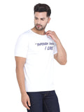 Men's White Slim Fit T-Shirts