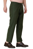 Mens Green Loose Fit Casual Trouser colvynharris