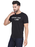 Men's Black Slim Fit T-Shirts