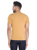 Men's Mustard Slim Fit T-Shirts